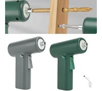 Tournevis électrique sans fil 3,6 V avec moteur sans balais, batterie rechargeable 1200 mAh, lampe de travail LED et grand couple pour bricolage (gris)