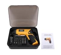 Tournevis Électrique Sans Fil, 4 N·m, 23 Réglages de Couple, 200 RPM, Lampe LED Intégrée, Poignée 2 Positions - Batterie Rechargeable 1500mAh, Kit Complet avec Embouts Courts et