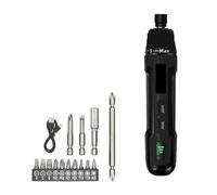 Tournevis Électrique Sans Fil, Couple À 6 Vitesses, Batterie Au Lithium 2000mAh, Perceuse 3.6V, Ensemble D'outils Électriques, Entretien Ménager Et Réparation Facile à Utiliser(Black-6-Speed Torque)