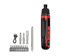 Tournevis Électrique Sans Fil, Couple À 6 Vitesses, Batterie Au Lithium 2000mAh, Perceuse 3.6V, Ensemble D'outils Électriques, Entretien Ménager Et Réparation Facile à Utiliser(Red-6-Speed Torque)