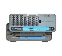 Tournevis électrique sans fil, outil de précision 46 en 1, ensemble de tournevis rechargeable USB avec design compact, petit kit électrique pour batterie, voiture, camion, véhicule, ordinateur