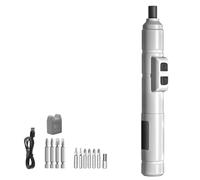 Tournevis électrique sans fil, perceuse électrique rechargeable de 3,6 V avec batterie de 1300 mAh, outil ergonomique léger pour l'assemblage de meubles de maison