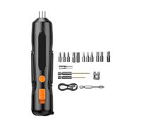 Tournevis Électrique Sans Fil Portable Avec Fonction Réversible Bit Plusieurs Bits De Conception Ergonomique Charges Lithium Batteries Kit De Tournevis Électrique ABS