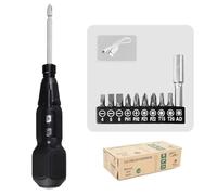 Tournevis électrique sans fil rechargeable portable 3,6 V Tournevis rotatif automatique avec lumière LED Outil d'assemblage de meubles