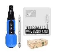 Tournevis électrique sans fil rechargeable portable 3,6 V Tournevis rotatif automatique avec lumière LED Outil d'assemblage de meubles