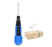 Tournevis électrique sans fil rechargeable portable 3,6 V Tournevis rotatif automatique avec lumière LED Outil d'assemblage de meubles