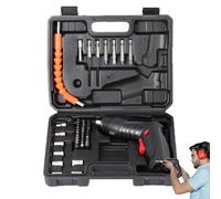 Tournevis électrique, tournevis électrique sans fil, tournevis électrique 3,6 V pour ordinateur portable, perceuse électrique rechargeable, kit de tournevis automatique avec poignée double position