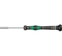 Wera 05118116001 2069 Tournevis électronicien à douille, 3.2 x 60 mm, Noir/vert