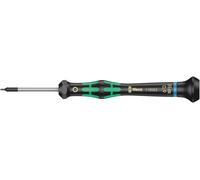 Wera 05118062001 2054 Tournevis électronicien pour vis six pans creux, Hex-Plus, 0.9 x 40 mm, Noir/vert
