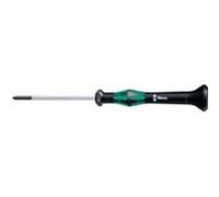Wera 05118032001 2055 PZ Tournevis électronicien pour vis cruciformes PZ, PZ 1 x 80 mm, Noir/vert