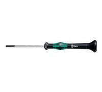 Wera 05118008001 2035 Tournevis électronicien pour vis à fente, 0.40 x 2.5 x 80 mm, Noir/vert