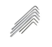 Tournevis en acier T4 T5 T6 T7 T8 T9 T10 T15 T20 T25 for vis à tête Torx à six lobes, boulon de sécurité inviolable, 5 pièces(T8 with hole)