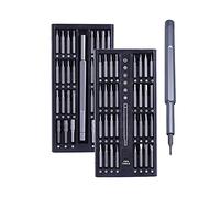 Tournevis Ensemble 63 en 1 Vis de précision Torx Bit Magnetic Hex Magnetic Hex Phillips Bits Mobile Téléphone Portable Outils de réparation Kit 3 couleurs(Grijs)