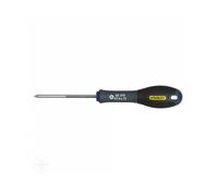 STANLEY 1-65-335 - Tournevis Pozidriv Pz 1X100Mm - Gamme FATMAX - Fabriqués En France - Lame En Acier - Sablage De L'Empreinte - Poignée Soft Grip - Liaison Quasi Incassable - Anticorrosion