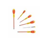 Tournevis isoles 1000 v électricien + Philips + testeur - jeu de 6pieces FATMAX - 0-65-441