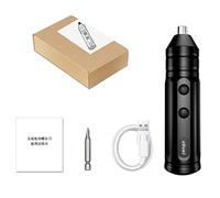 Tournevis Kit de perceuse sans fil 3, 7 V avec câble rechargeable USB 1 kit électrique rechargeable rechargeable Kit de précision pour plusieurs utilisations avec étui pour l ' électronique