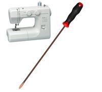 Tournevis Long | Embout Aimanté Pour Vis Cruciforme Et Plate | Tournevis Extra-Long | pour Machine à Coudre Meubles Charnières Mécanique Maison Industrie Garage Atelier