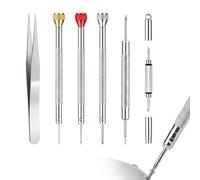 Tournevis Lunettes Opticien, Outils de Précision pour Montres et Électronique, Set de 6 Tournevis de Précision pour Réparation de Lunettes, Montres, Téléphones Mobiles et Bijoux, Adapté aux Technicien