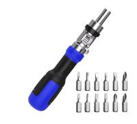 Tournevis Magnétique À Cliquet, Kit 13-En-1 Hex Plat Pour Meubles Et