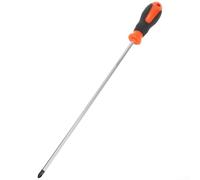 Tournevis magnétique extra long de 30,5 cm à tête cruciforme pour Phillips, avec poignée en caoutchouc