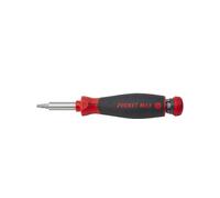 TOURNEVIS MAGNÉTIQUE POCKETMAX AVEC RANGEMENT D'EMBOUTS, 8 EMBOUTS - WH 45292