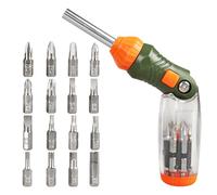 Tournevis Magnétique - Tournevis Magnétique à Cliquet,Outils Manuels De Précision Avec Embout Plat Sécurisé Pour Électronique Dans Coffret De Poche