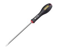 STANLEY 0-65-481 Tournevis Plat 4 X 125 Mm - Gamme FATMAX - Fabriqués En France - Lame En Acier - Sablage De L'Empreinte - Poignée Soft Grip - Liaison Quasi Incassable - Finition Anticorrosion