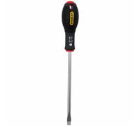 STANLEY 0-65-138 Gamme FATMAX Tournevis À Tête Plate 175 X 8 Mm - Fabriqués En France - Lame En Acier - Revêtement Polyamide Anticorrosion - Poignée Soft Grip - Liaison Quasi Incassable