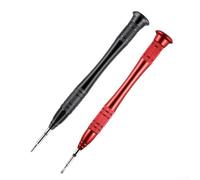 Tournevis multi-pointes de 2 mm pour un travail détaillé sur les lunettes et les montres avec capuchon rotatif et design haute résistance (2 pièces)