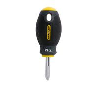 STANLEY 1-65-407 Tournevis Phillips Boule Ph2 - 30 Mm - Gamme FATMAX - Fabriqués En France - Lame En Acier - Sablage De L'Empreinte - Poignée Soft Grip - Liaison Quasi Incassable - Anticorrosion