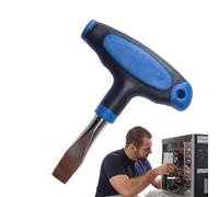 Tournevis plat avec manche en T - 10,2 x 8,2 x 1,1 cm Tournevis de précision | Tournevis à tête plate démontage rapide | ABS PP fer durable outil de réparation électronique | Manuel de bricolage