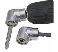 Tournevis Porte-Adaptateur 105 Degrés Perceuses à Angle Droit Pilote et Tournevis Adaptateur Renvoi d'angle pour Visseuse Hexagonal 1/4 '' Accessoires pour Tournevis, 6,35MM