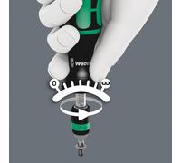 Wera Tournevis dynamométrique série 7400 Kraftform (0,1–0,34 Nm) avec mandrin Rapidaptor