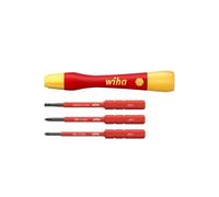 Tournevis porte embout picoFinish isolé + 3 embouts slim WIHA