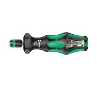 TOURNEVIS PORTE EMBOUT WERA KOMPAKT TURBO 1-4 NOIR-VERT (MANDRIN A SERRAGE