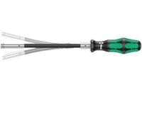 Tournevis porte embouts 393 S 1/4 pouce avec aimant et circlip -L.173,5mm Kl.flex.3K-Poignée WERA