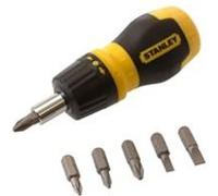Tournevis porte-embouts boule a cliquet bimatiere STANLEY - 0-66-358 - 6 embouts inclus G