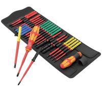 Tournevis porte-embouts Wera 05006617001 VDE 26 pièces cruciforme Phillips, vis Pozidriv, TORX, 6 pans intérieurs, vis à fente