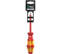 Wera 05100022001 165 i PZ/S SB Tournevis isolé pour vis Plus Minus (Pozidriv/à fente), PZ/S # 2 x 100 mm, Rouge