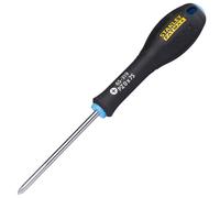 STANLEY 0-65-319 Tournevis Pozidriv Pz0 X 75 Mm - Gamme FATMAX - Fabriqués En France - Lame En Acier - Sablage De L'Empreinte - Poignée Soft Grip - Liaison Quasi Incassable - Anticorrosion