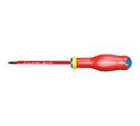 Tournevis PROTWIST isolés 1000V cruciforme Pozidriv 2x125 mm- Par 5 - FACOM - ATD2X125VE