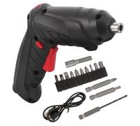 Tournevis Rechargeable 3,6 V Compact LED pour Bricolage | Poignée Ergonomique Antidérapante, Câble USB et Embouts, Batterie 1800 Mah, pour Vis Minuscules