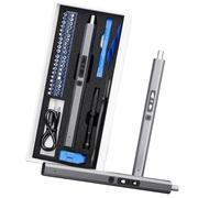 Tournevis sans fil professionnel 28 en 1 alimenté par piles au lithium - Outil à main compact pour l'entretien des appareils informatiques - Kit de tournevis électrique portable