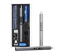 Tournevis sans fil professionnel 28 en 1 alimenté par piles au lithium - Outil à main compact pour l'entretien des appareils informatiques - Kit de tournevis électrique portable