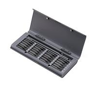Tournevis Set 24 en 1 magnétique Bit précision Phillips Torx Hex Tournevateur de réparation PC Outils(Grey)