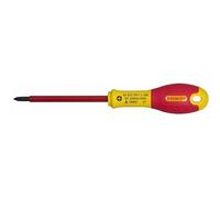 STANLEY 0-65-415 Gamme FATMAX Tournevis Isolé Phillips 1 X 100 Mm - Fabriqué En France - Couche Polyamide Anticorrosion - Lame En Acier - Poignée Soft-Grip -