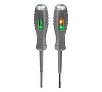 Tournevis Testeur De Tension, 2 Pièces Testeur De Tournevis Électrique, Détecteur D'électricité, Tournevis Magnétique Lumineux Bicolore, Stylo De Testeur De Tension Pour Électriciens