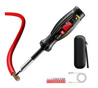 Tournevis testeur de tension électrique - Détecteur CA sans contact rechargeable par USB | Stylo de test de tension numérique avec alarme de buzzer Kit multi-bits avec rétroéclairage LED