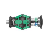 Tournevis Tom Pouce Kraftform Kompakt + 6 embouts TX et Hex-Plus WERA