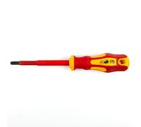 Tournevis Torx VDE TX isolé 1000 V T30*6 * 100 | Pour électricien, À l'unité ou en set, Conforme VDE / IEC, Pour installation électrique